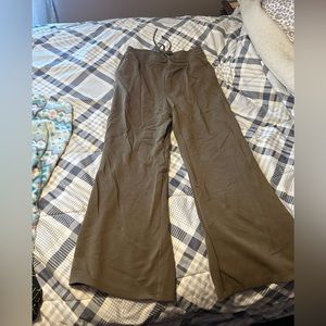 Olive Green Flared Pants